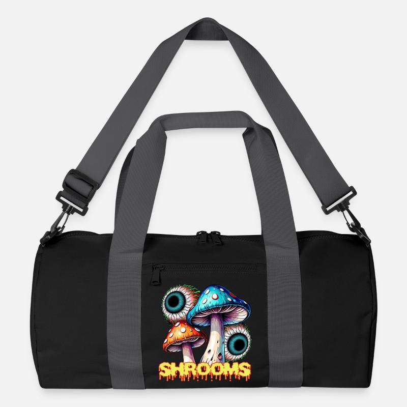 Psychedelische Pilze Auge Illusion Kunst Recycelte Duffel Bag