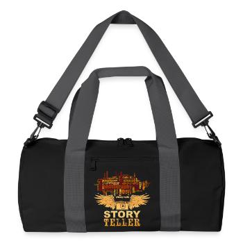 Story Teller - Recycelte Duffel Bag - Schwarz/Graphitgrau - Vorne