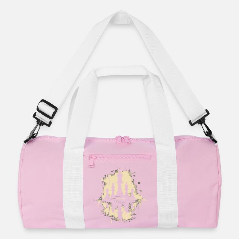 Chess Pieces Graffiti Recycled Duffel Bag
