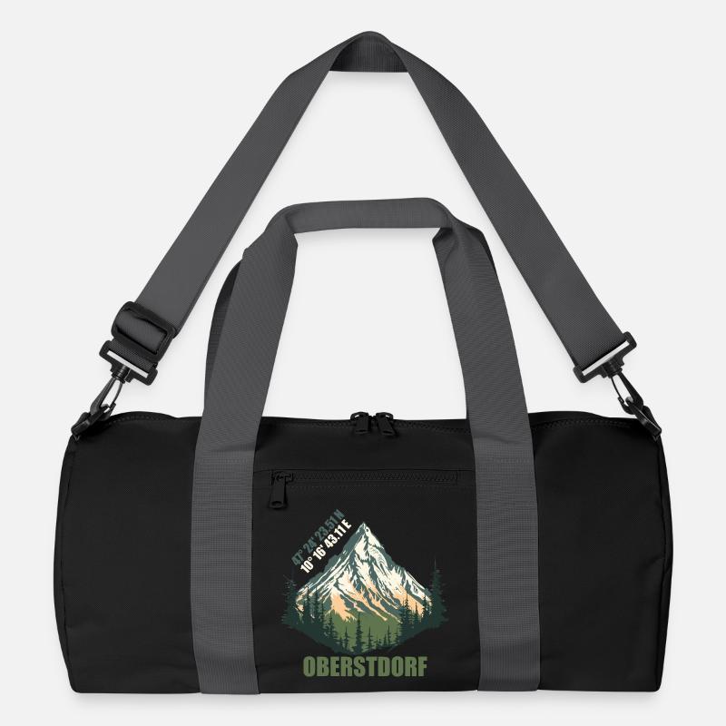 Oberstdorf - Recycelte Duffel Bag - Schwarz/Graphitgrau