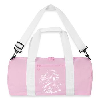 Rugby player - Recycled Duffel Bag - pink/white - Front