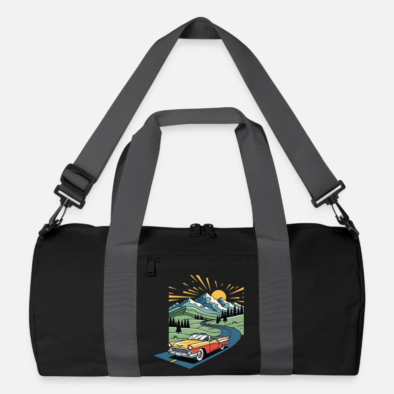 Old school car Recycelte Duffel Bag