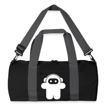 Audio Ninja – Astronaut Musik Party Club Design - Recycelte Duffel Bag - Schwarz/Graphitgrau - Vorne