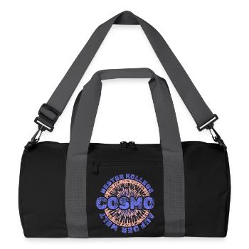 Cosmo comme prénom - Sac de sport recyclé - noir/gris graphite - Devant