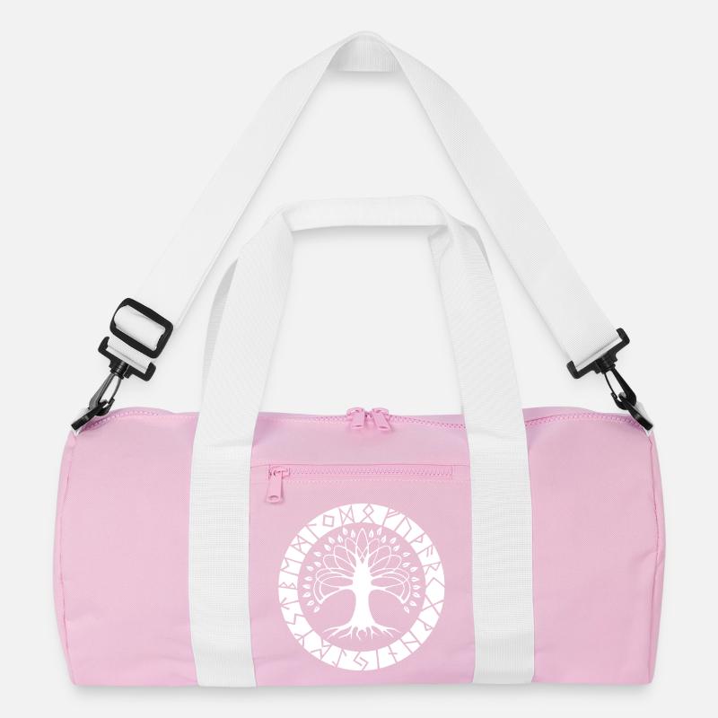 Weißer Runenbaum Recycelte Duffel Bag