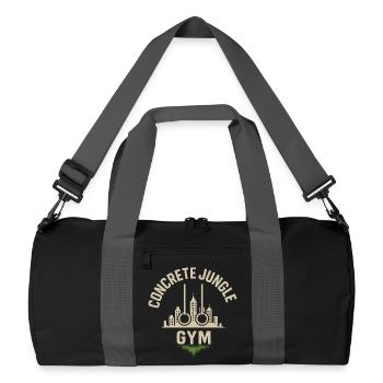 Gymnase de jungle en béton - Sac de sport recyclé - noir/gris graphite - Devant