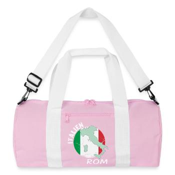 Rome - Sac de sport recyclé - rose/blanc - Devant