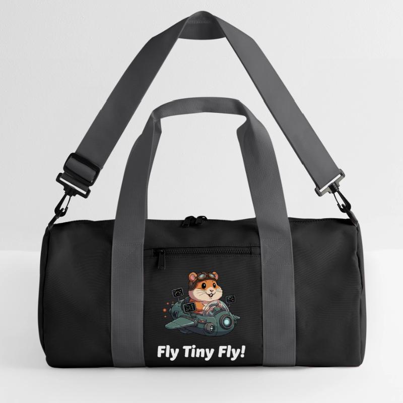 Vol spatial Rocket Hamster Sac de sport recyclé