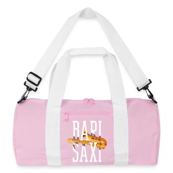 Saxophone - Sac de sport recyclé - rose/blanc - Devant