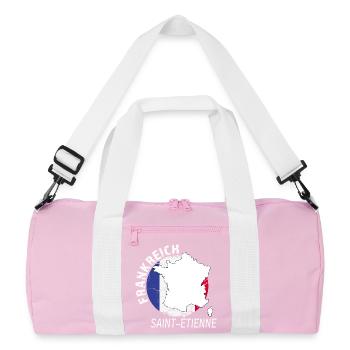 Saint-Étienne - Sac de sport recyclé - rose/blanc - Devant