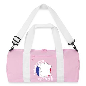 Saint-Tropez - Recycled Duffel Bag - pink/white - Front