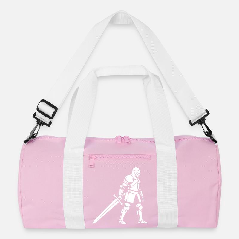 Schwarzer Ritter Silhouette Schatten Recycelte Duffel Bag
