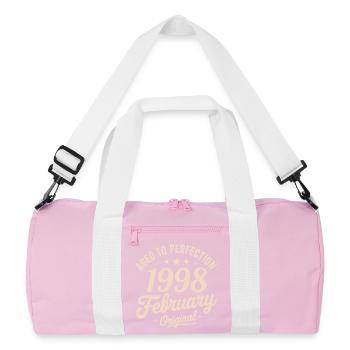 Février 1998 - February 1998 - Recycled Duffel Bag - pink/white - Front