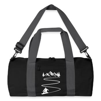 Snowboard et snowboard en montagne - Sac de sport recyclé - noir/gris graphite - Devant