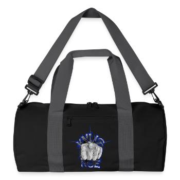 Le poing brise le verre - Sac de sport recyclé - noir/gris graphite - Devant