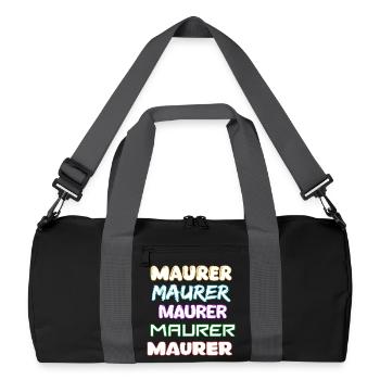 Occupation: Bricklayer - Recycled Duffel Bag - black/graphite grey - Front