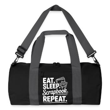 Mange. Dors. Album souvenir. Répétez. - Sac de sport recyclé - noir/gris graphite - Devant
