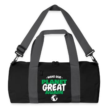 Faire de la planète verte à nouveau écologie Art de la Terre - Sac de sport recyclé - noir/gris graphite - Devant