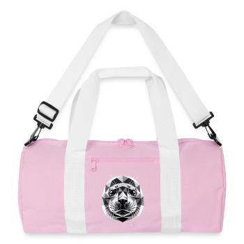Seal with Sunglasses Seal Walrus Cute Seals - Recycled Duffel Bag - pink/white - Front