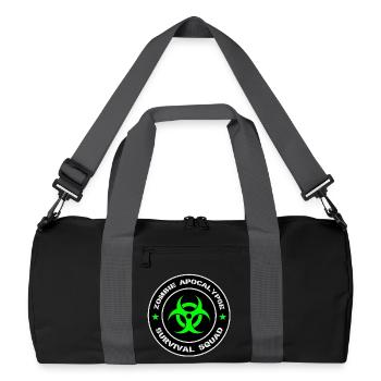 Zombie Apocalypse Survival Squad - Recycled Duffel Bag - black/graphite grey - Front
