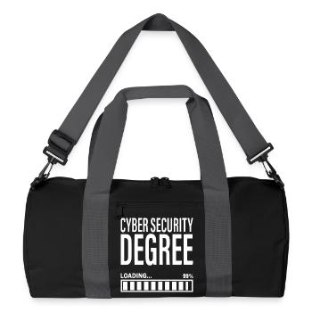 Étudiant en cybersécurité Ingénieur en cybersécurité - Sac de sport recyclé - noir/gris graphite - Devant
