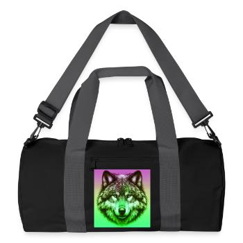 Wolf - Recycled Duffel Bag - black/graphite grey - Front