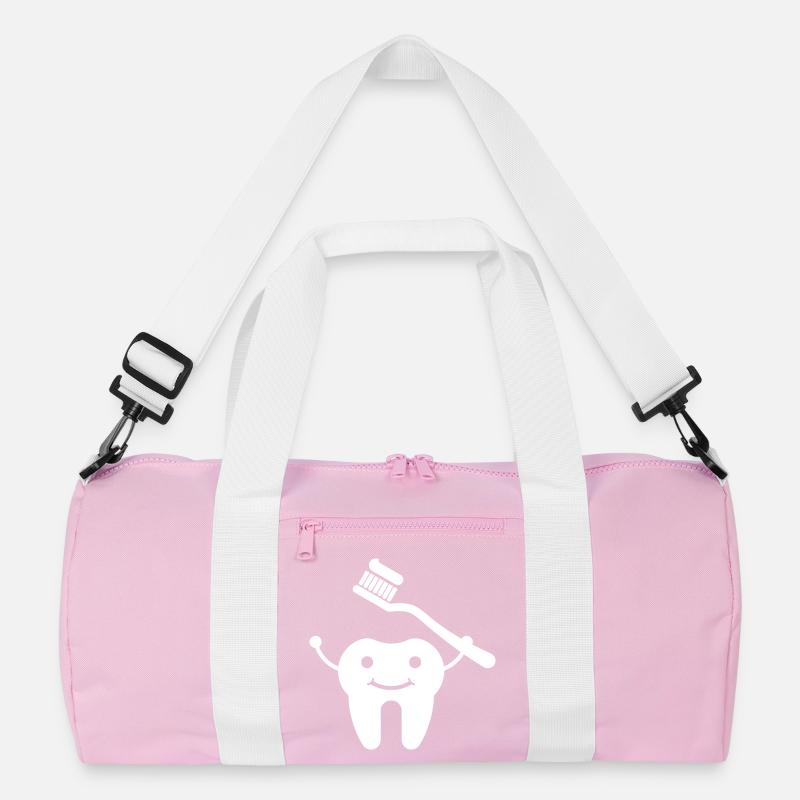 Tooth with toothbrush Recycled Duffel Bag