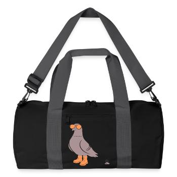 Pigeon Orange - Sac de sport recyclé - noir/gris graphite - Devant