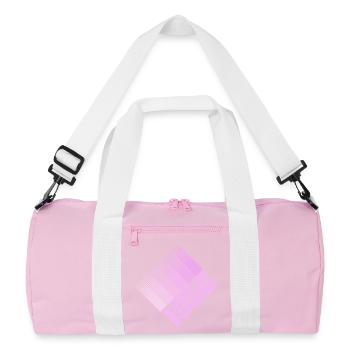 1956 Dots Retro Zahlendesign - Recycelte Duffel Bag - Rosa/Weiß - Vorne