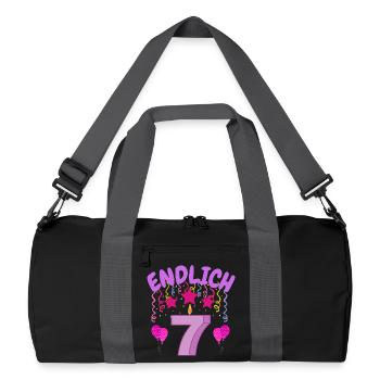 enfin 7 - Sac de sport recyclé - noir/gris graphite - Devant