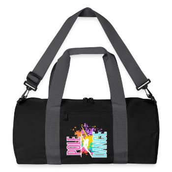 Pole Dance Splash Neon Colors - Recycled Duffel Bag - black/graphite grey - Front