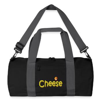 cheese - Recycled Duffel Bag - black/graphite grey - Front