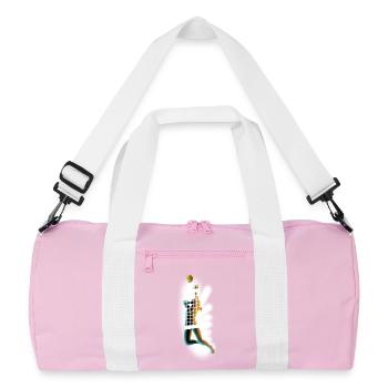 volleyball - Recycled Duffel Bag - pink/white - Front