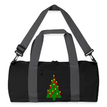 Christmas Tree Christmas - Recycled Duffel Bag - black/graphite grey - Front