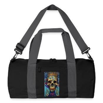 Beau crâne fantastique - Sac de sport recyclé - noir/gris graphite - Devant