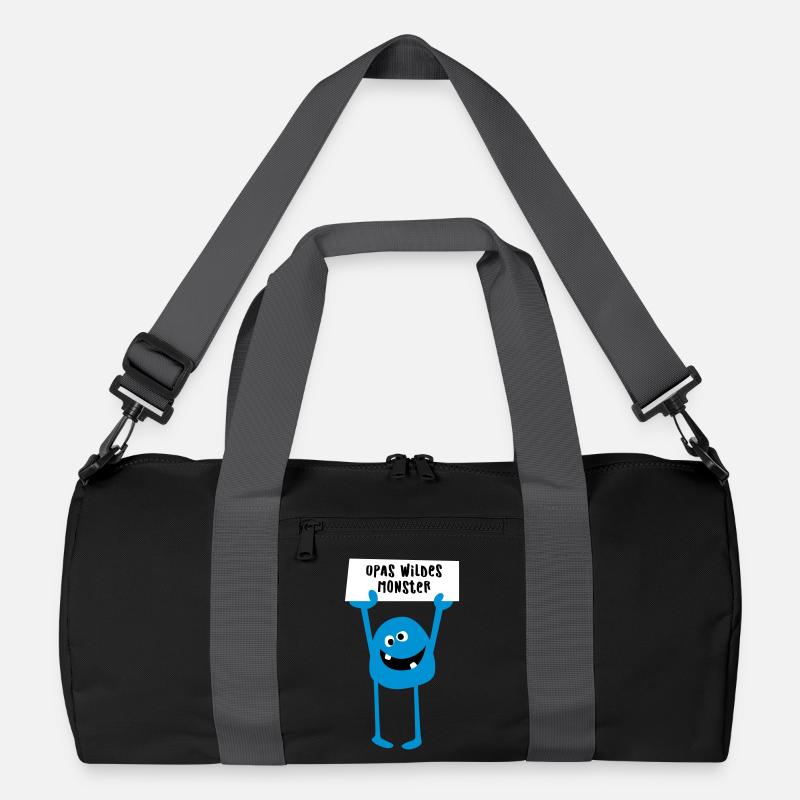 Opa Monster wild Demo Comic coole lustige Sprüche Recycelte Duffel Bag