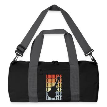 Vintage Ukulele - Recycled Duffel Bag - black/graphite grey - Front