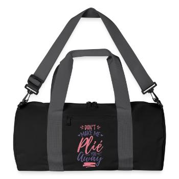 Blague de ballet drôle - Sac de sport recyclé - noir/gris graphite - Devant