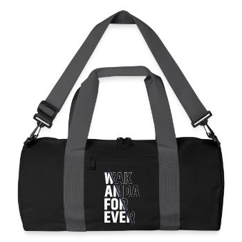 Wak anda pour toujours - Sac de sport recyclé - noir/gris graphite - Devant