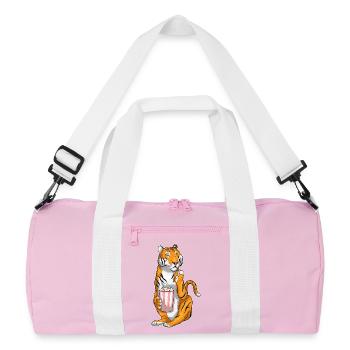 Maïs soufflé Tiger - Sac de sport recyclé - rose/blanc - Devant