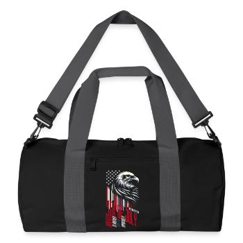 4TH OF JULY AMERICA IS ANOTHER NAME OF OPPORTUNITY - Recycled Duffel Bag - black/graphite grey - Front
