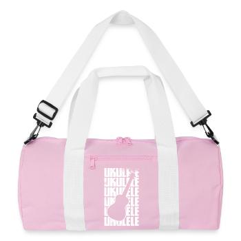 Ukulélé drôle - Sac de sport recyclé - rose/blanc - Devant