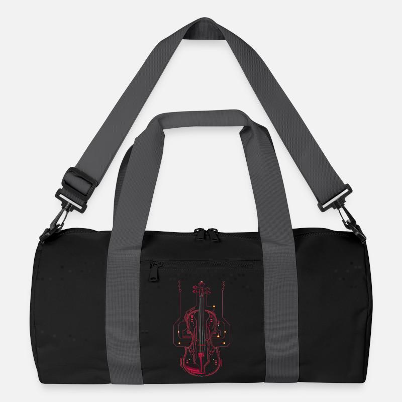 Violin Drawing Recycled Duffel Bag