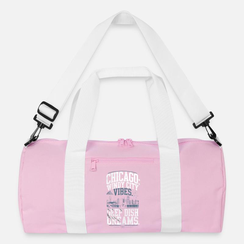Chicago: Windy City Vibes, Deep Dish Dreams Recycled Duffel Bag