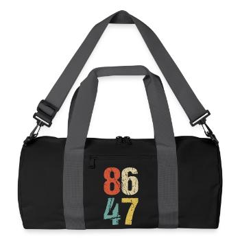 Anti- - 86 47 I - Recycelte Duffel Bag - Schwarz/Graphitgrau - Vorne