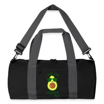 Avocado – I Just Love Avocados Okay? - Recycled Duffel Bag - black/graphite grey - Front