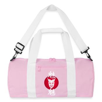 White Demon and Red Sun - Recycled Duffel Bag - pink/white - Front