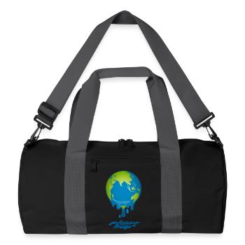 Globe fondant - Sac de sport recyclé - noir/gris graphite - Devant