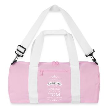 Sa Majesté le Tom entre dans la pièce - Sac de sport recyclé - rose/blanc - Devant