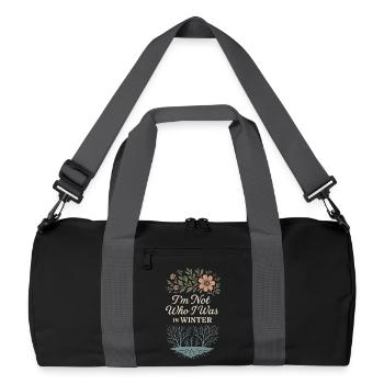 Mindful Growth, Spring Renewal, - Recycled Duffel Bag - black/graphite grey - Front